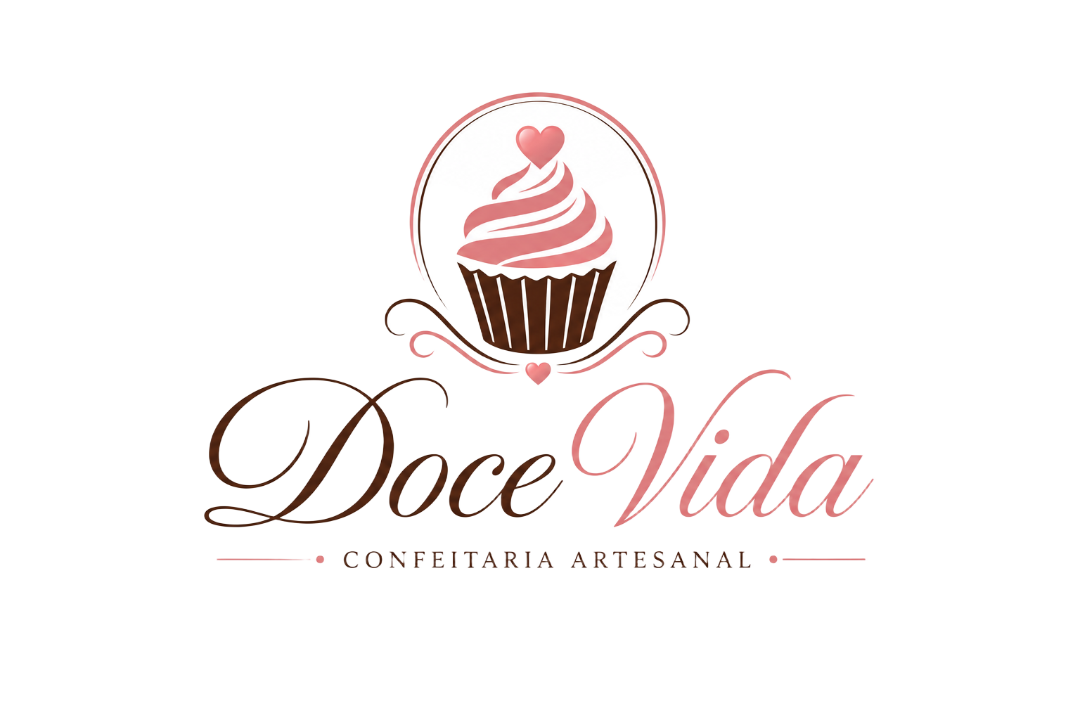 Logo Confeitaria Doce Vida